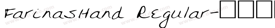 FarinasHand Regular字体转换